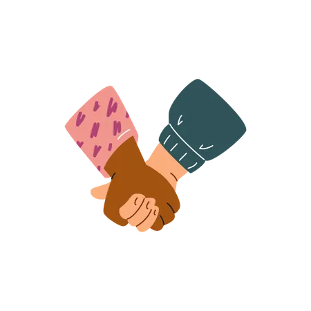 Handshake for unity  Illustration