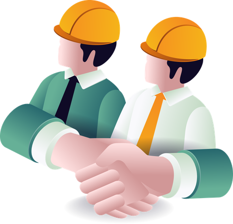 Handshake of cooperation  Illustration