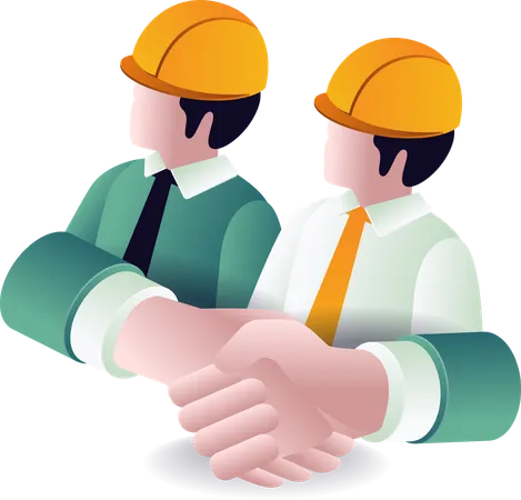 Handshake of cooperation  Illustration