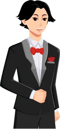 Handsome Groom  Illustration