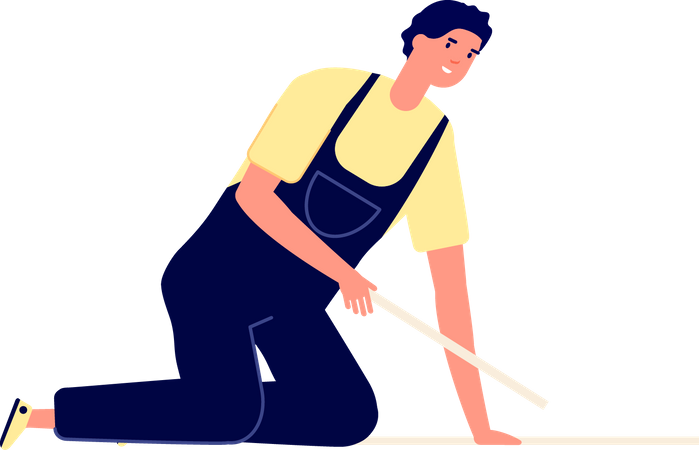 Handwerker mit Ausrüstung  Illustration