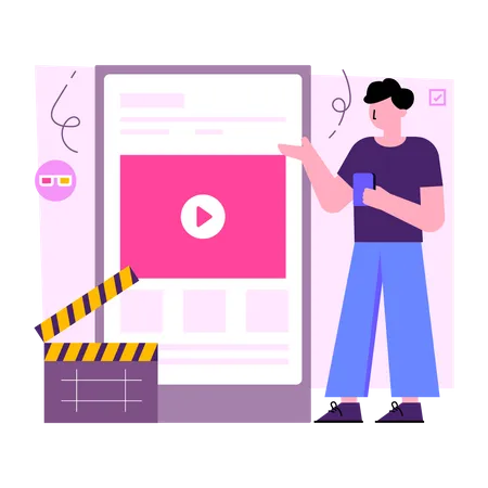 Handy-Video  Illustration