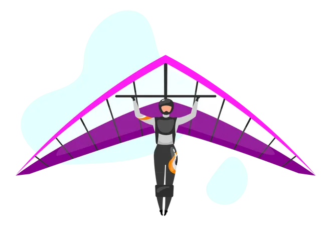 Hang gliding  Illustration