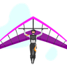 illustration for hang gliding