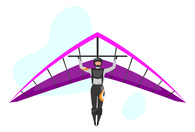 Hang gliding  Illustration