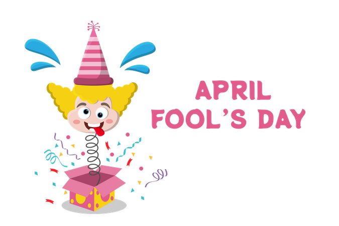 Happy April Fool Day  Illustration