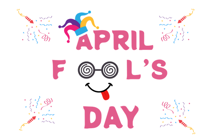 Happy April Fool Day  Illustration