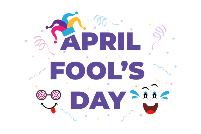 Happy April Fool Day  Illustration