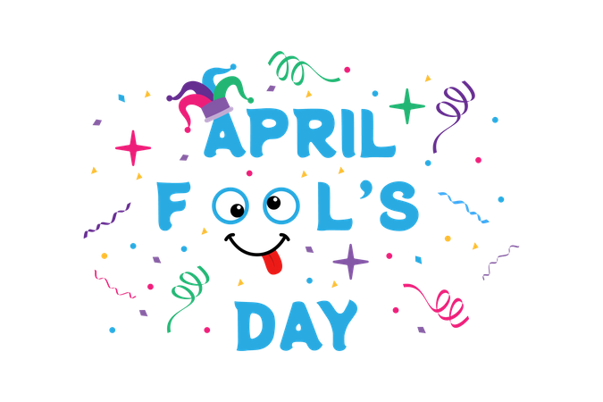 Happy April Fool Day  Illustration