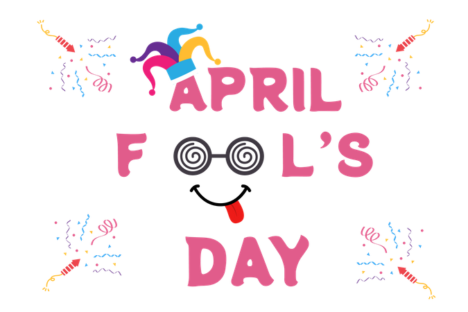 Happy April Fool Day  Illustration