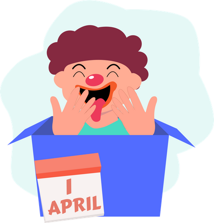 Happy April Fool  Illustration