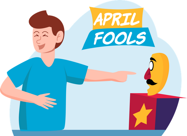 Happy April Fool  Illustration