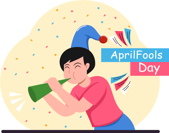 Happy April Fool  Illustration