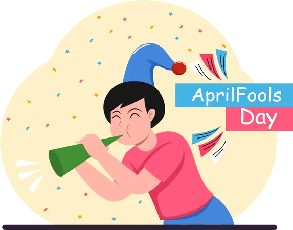 Happy April Fool  Illustration