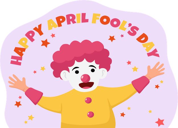 Happy April Fool  Illustration