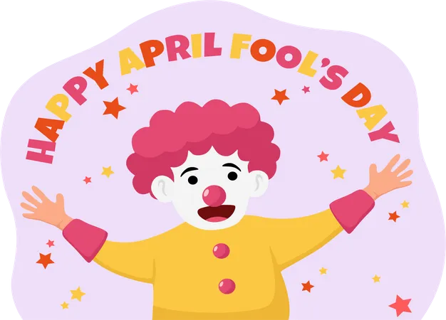 Happy April Fool  Illustration