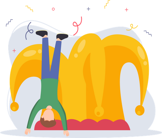 Happy April Fool  Illustration