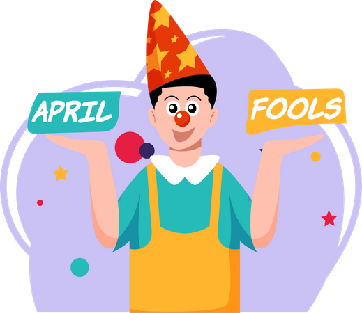 Happy April Fool  Illustration