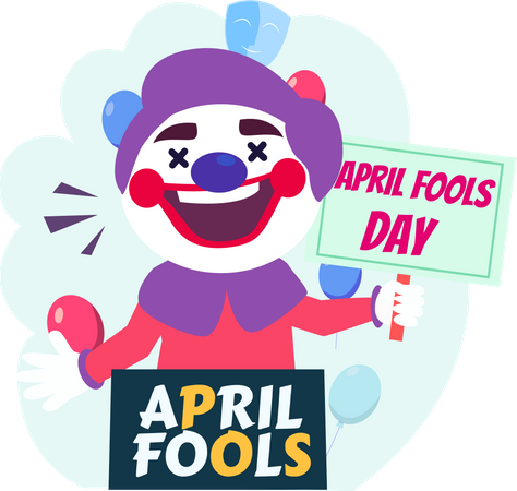 Happy April Fools  Illustration