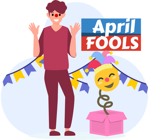 Happy April Fools  Illustration