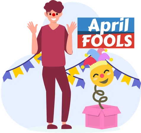 Happy April Fools  Illustration