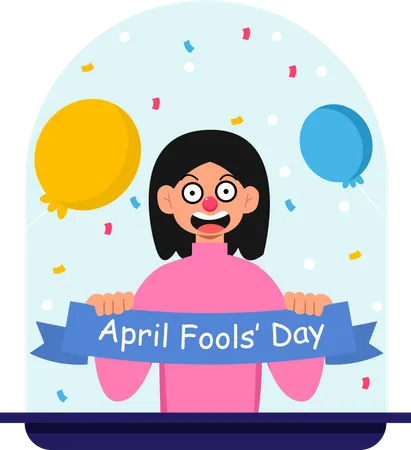 Happy April Fools  Illustration