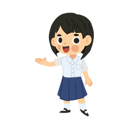 Happy Back to School Character  Illustration