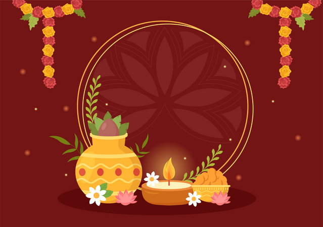 Happy Bhai Dooj  イラスト