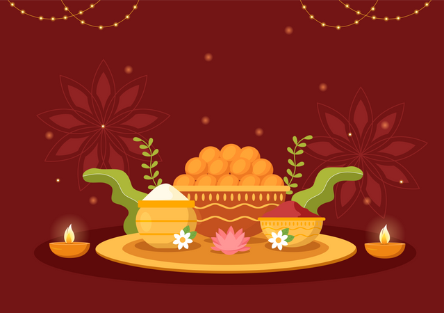 Happy Bhai Dooj  イラスト