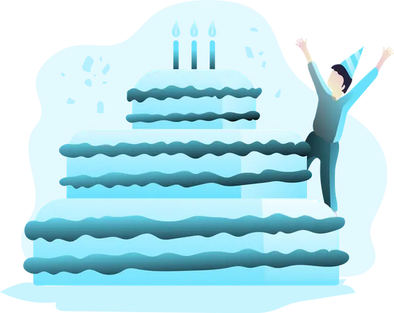 Happy Birthday Illustration