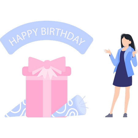 Happy birthday  Illustration