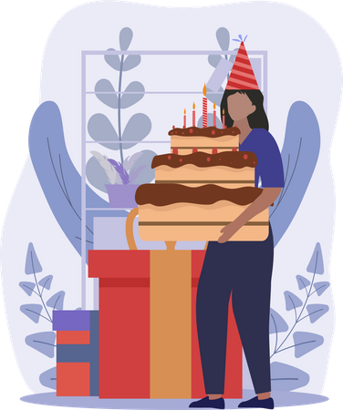 Happy birthday  Illustration