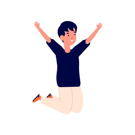 Happy boy  Illustration