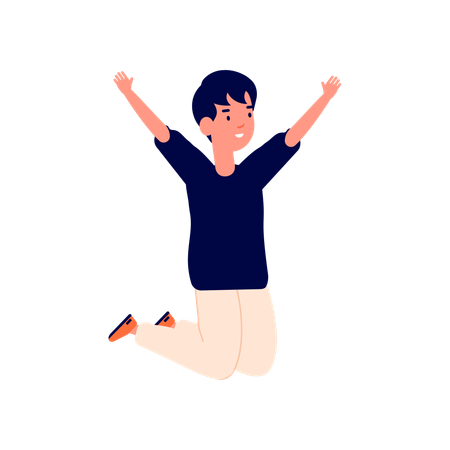 Happy boy  Illustration
