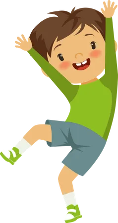 Children Playing Vector Funny Character Isolate Illustration
