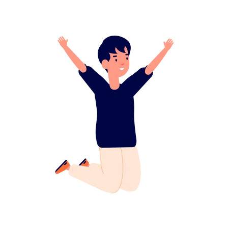 Happy boy  Illustration