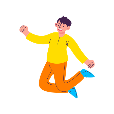 Happy boy  Illustration