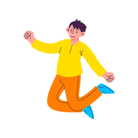 Happy boy  Illustration