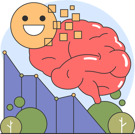 Happy brain  Illustration