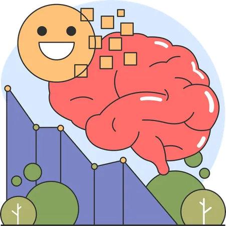 Happy brain  Illustration