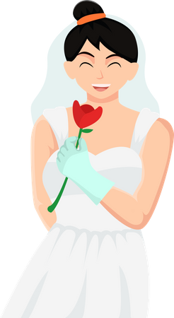 Happy Bride  Illustration