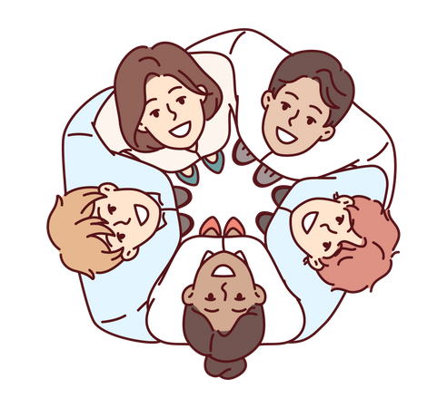 Happy business team  Illustration