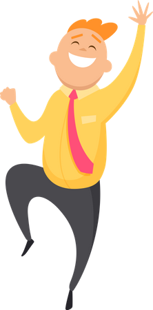 Happy businessman Illustration