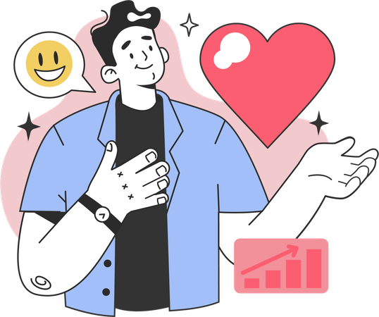 Happy Businessman  Illustration