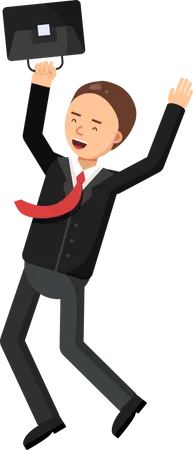 Happy businessman  Illustration