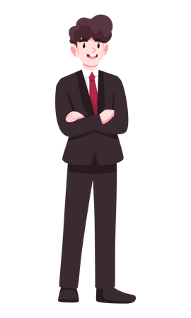 Happy Businessman  Illustration