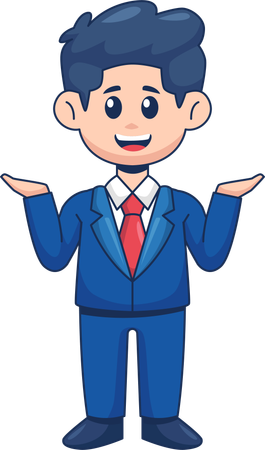 Happy Businessman  Illustration
