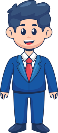 Happy Businessman  Illustration