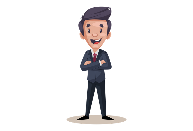 Happy businessman  Illustration