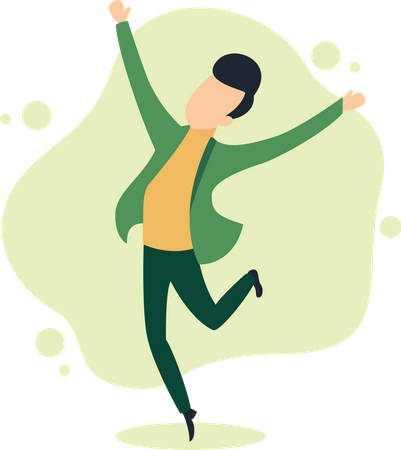Happy businessman  Illustration